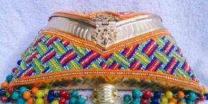 8 Inch Mat Work Clutch Purse