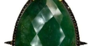 Sterling Silver with Dyed Emerald Pendants