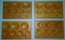 Wooden Dapping Block Heart,