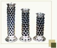 Glass Pillar Candle Holders