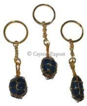 Onyx Tumbled Wrap Key Chain