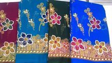 Gold Print Saree