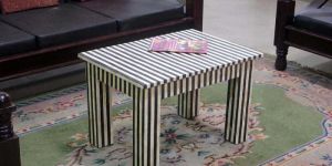 Herringbone Inlay Center Table/Hall Table