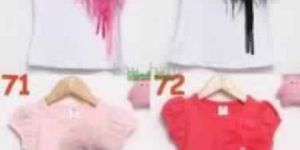 Girls Fashion Rib Neck T-Shirts