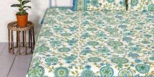 Floral Printed Bedsheet with Pillow Cover