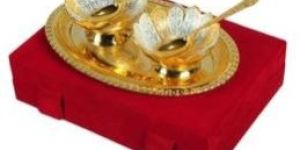 Silver Gold Bowl Gift Set for Wedding