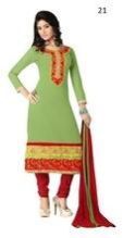 Long Sleeve Cotton Salwar Kameez Hand Embroidery