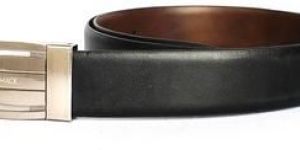 Formal Leather Belt with Classic Centre Press Buckle