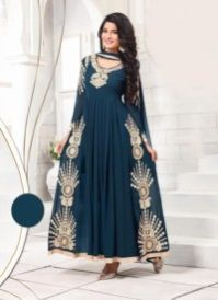 Blue Colored Georgette Suit.