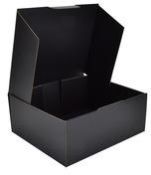 Double-sided black packing box
