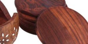 Store Indya Rosewood Round Coasters