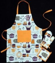 Fancy Cotton Kitchen Aprons for Ladies