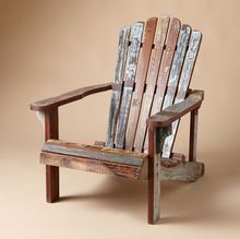 Multicolor Reclaim Arm Rest Wooden Beach Chair