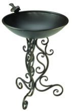 Metal Ornate Bird Bath