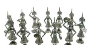 White Metal Musical Handicraft Statue