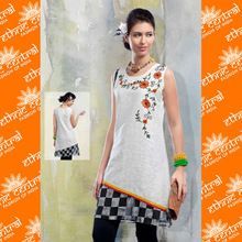 Front Neck Designer Cotton Kurtis