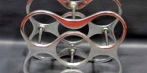 Cast Aluminium 5 Bottle Wine Rack