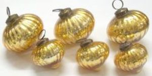 Onion Shape Glass Hanging Bauble for Christmas Decoration