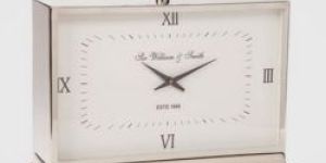 Rectangle Stainless Steel Table Clock