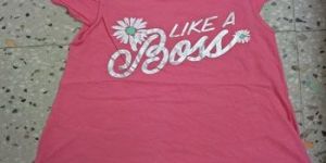 Girl Tops with Scratched Print