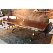 Honey Walnut Finish Dining Table