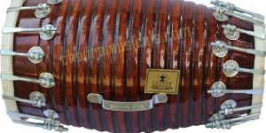 DHOLAK HANDMADE WOOD INDIAN FOLK MUSICAL INSTRUMENT