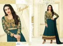 Embroidery Work Faux Georgette Long Salwar Kameez Suit