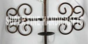 WALL HANGING IRON CANDLE HOLDER