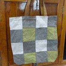 Vintage AND Industrial Hand Made Color Blocked Handbag