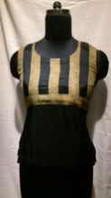 Sleeveless Top for Women in Silk And Brocade