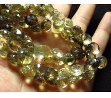 AAA Quality Bio Lemon Faceted Onion Briolettes