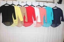 Tops Cotton Spandex and Chiffon Fabric