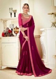 Regular Wear Lace Work Fancy Sarees