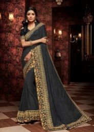 Wedding Wear Designer Embroidery Work Saree
