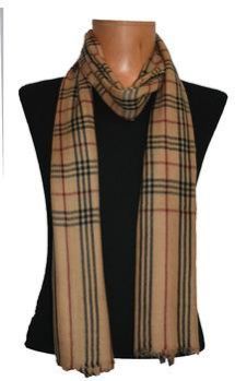 Check Cashmere Stole