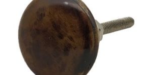 Dark Brown Handmade Wooden Knobs for Cabinets and Drawer
