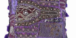 Khambariya Embroidery Cushion Cover