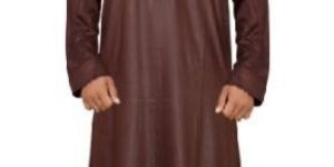 Justkartit Rust Brown Color Premium Imported Quality Polyester Hood Style Kurtas