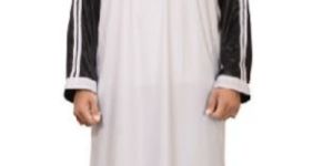 Men Justkartit White Color Polyester Kurtas Jubba Thobe