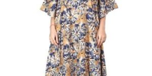 Printed Rayon Soft Cotton Free Size Kaftans