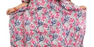 Women Floral Printed Long Ankle Length Kaftans Kurta