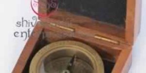 Brass Compass with Box