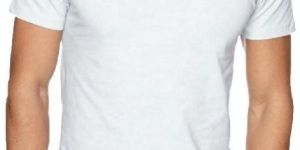 Mens Round Neck white t-shirt