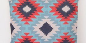 Printed Linen Cushion Cover