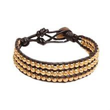 Artificial Gold Plated Bead Bracelet