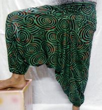 Green and Grey Yoga Aladdin Harem Pants