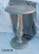 Aluminum Hammered Coffee Table