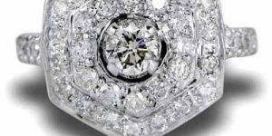 Solitaire Diamond Engagement Ring Bluebird