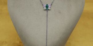 Oxidised Silver Pendant Chain