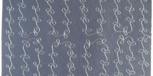 Black Color Handmade Cotton Paper Embroidered Gift Wrap Gift Sheet